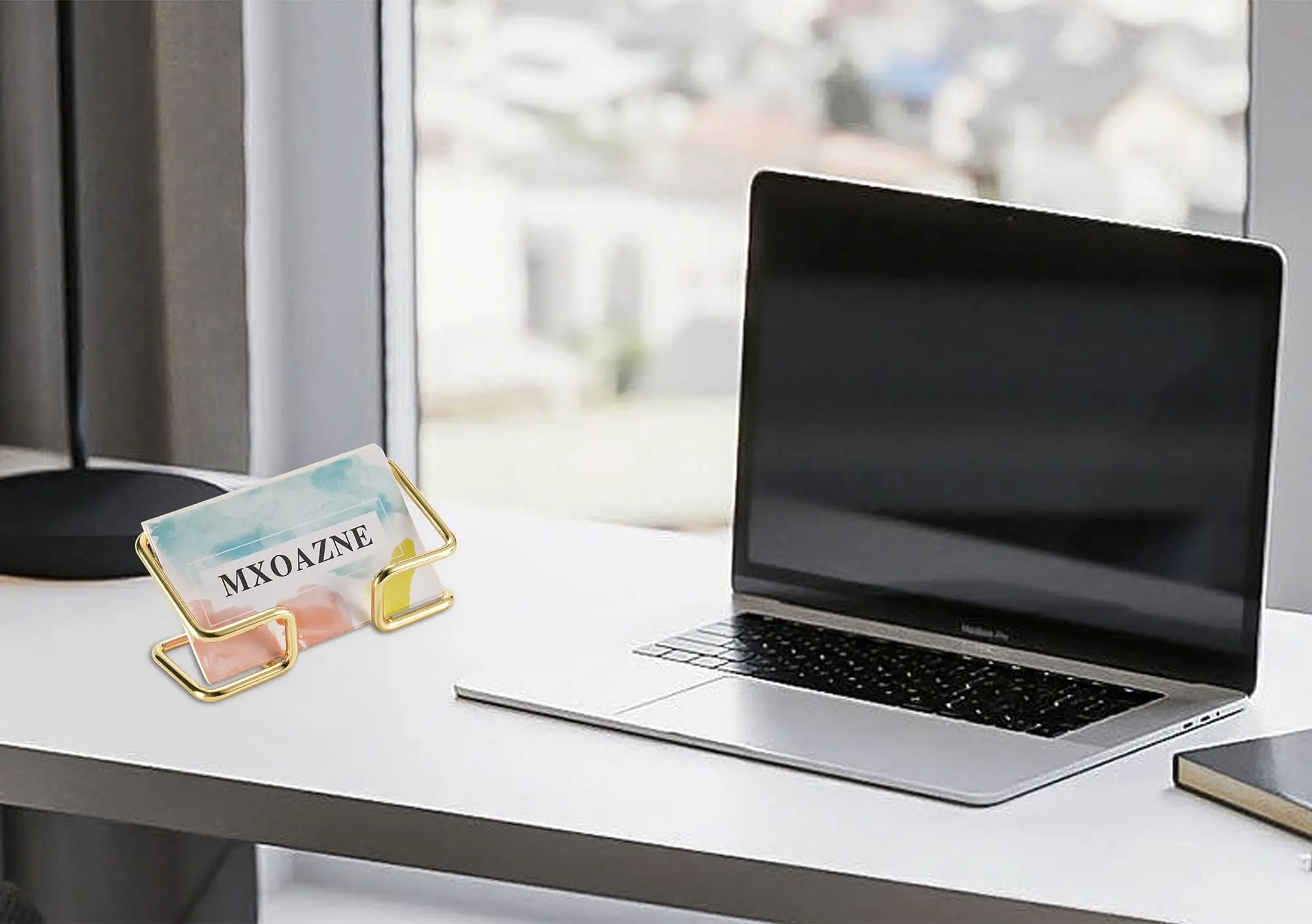 사무실용 데스크탑 비즈니스 카드홀더, 명함 디스플레이 랙, 카드 디스플레이 홀더, 금속 명함 디스플레이, 1PC