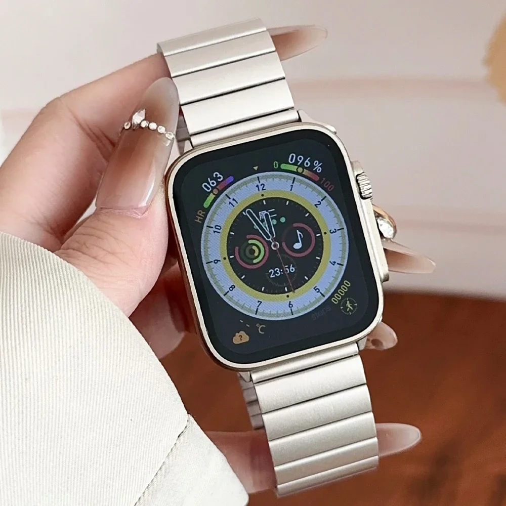 Metals Bracelet For Apple Watch Ultra 2 49mm 41mm 45mm  Magnetic Stainless Steels Strap For Iwatch Series 9 8 7 SE 44mm 40mm 42m