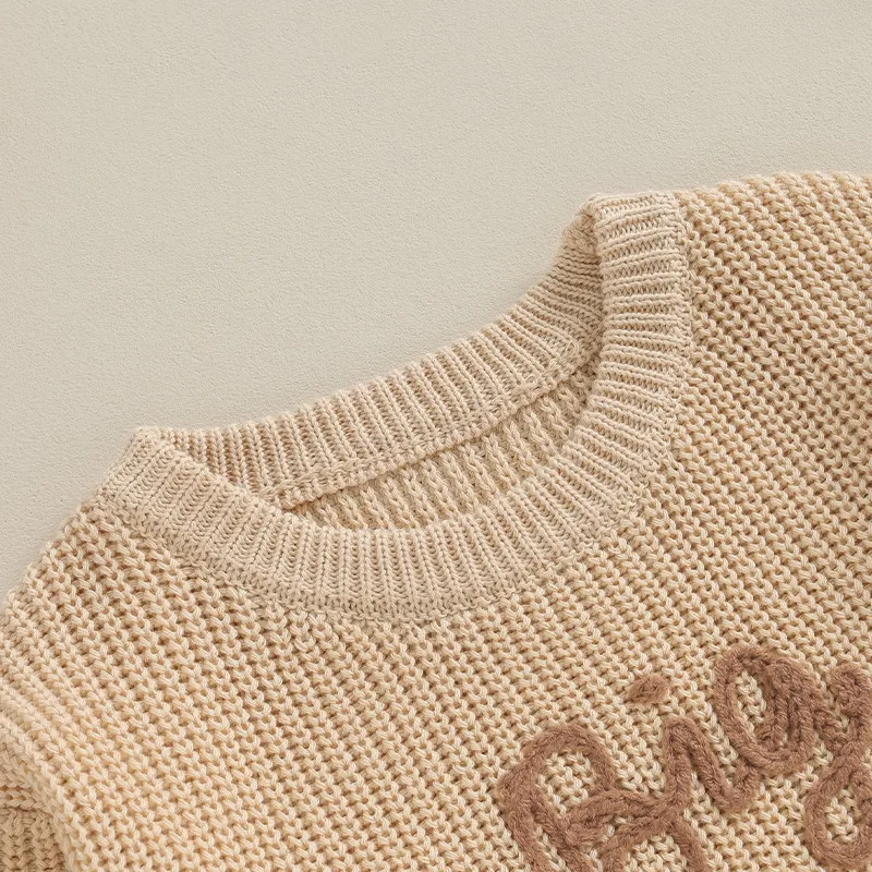 Toddler Boys Letter Knit Sweater 4