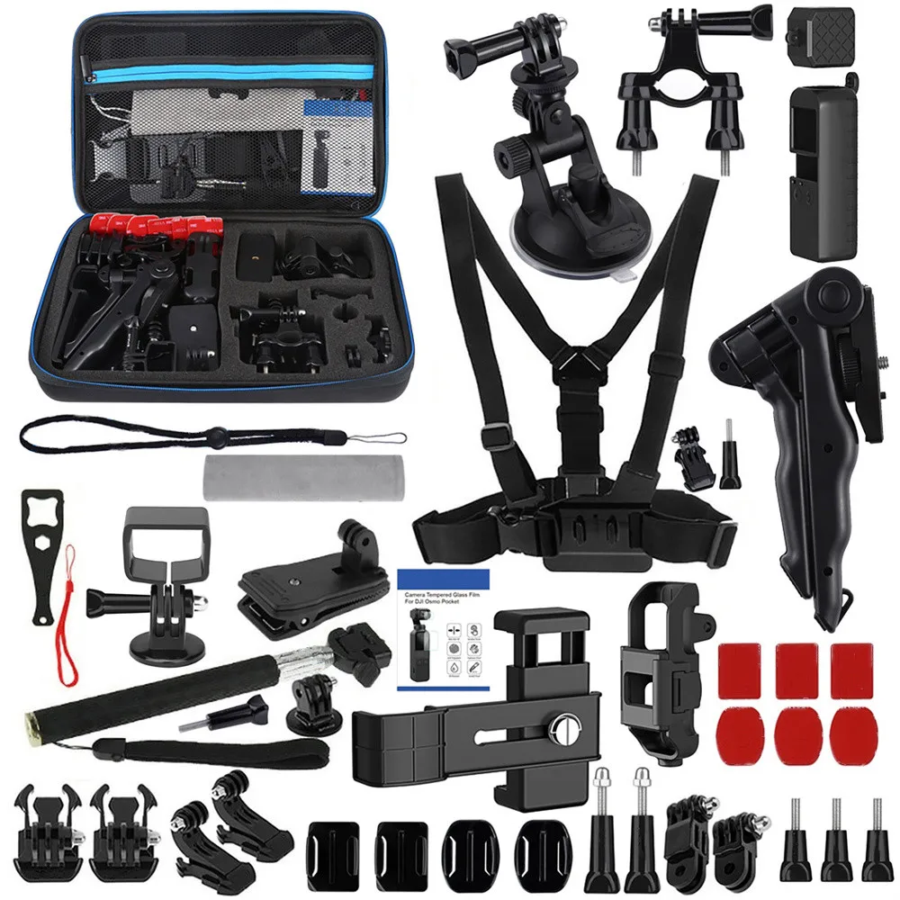 43 In 1 Per Dji Osmo Pocket Accessori Portatili Total Ultimate Combo Kit Eva Storage Bag Case Box Per Dji Osmo Pocket Parts