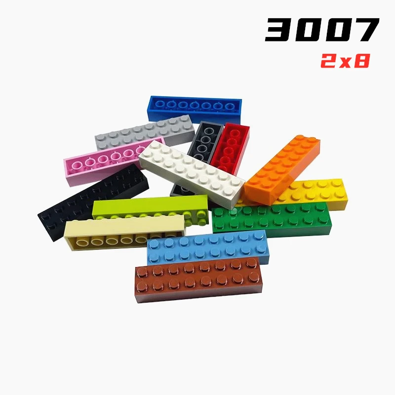 

Rainbow Pig MOC Parts 3007 93888 Brick 2 x 8 Compatible Bricks DIY Assmble Building Blocks Particle Kid Puzzle Brain Toy Gift