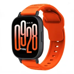 Breathable Silicone Sport Strap for Smart Watch Replacement Bracelet (Orange)