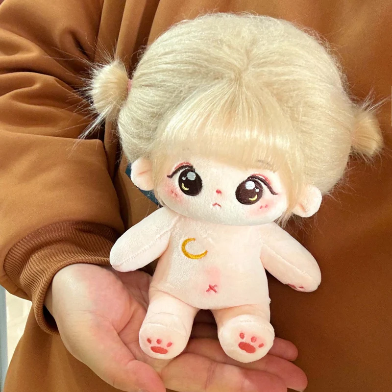 Kawaii Plush Cotton Doll Idol Stuffed Super Star Figure Dolls Cute Fat Body Cherry Blossoms Girl Doll Can Change Clothes Gift 6