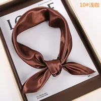 New Solid 60x60cm Square Scarf Single Imitation Silk Bright Light And Satin Performance Scarves Party Gift