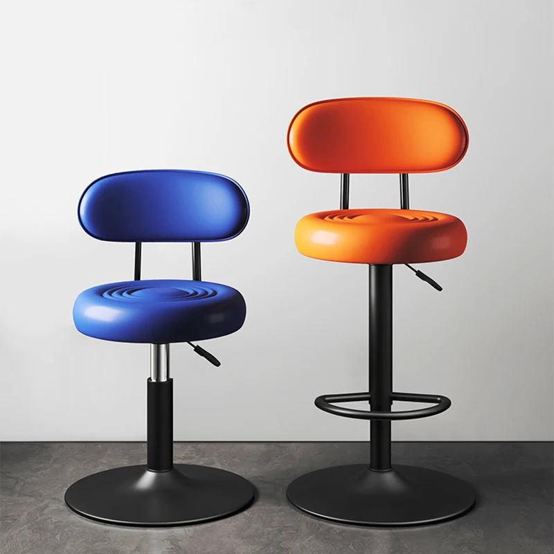

Luxury Metal Bar Stool Swivel Kitchen Island European Adjustable Bar Chair Modern Lounge Taburetes Altos Restaurant Furniture