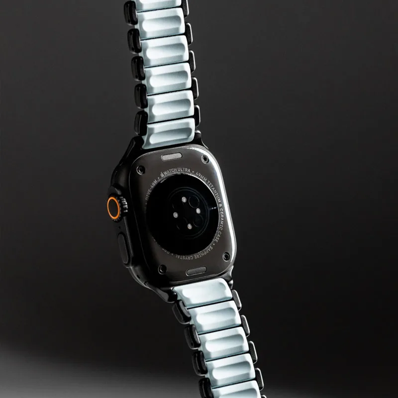 Luminous Titanium Metal Band with Silicone Magnetic Strap