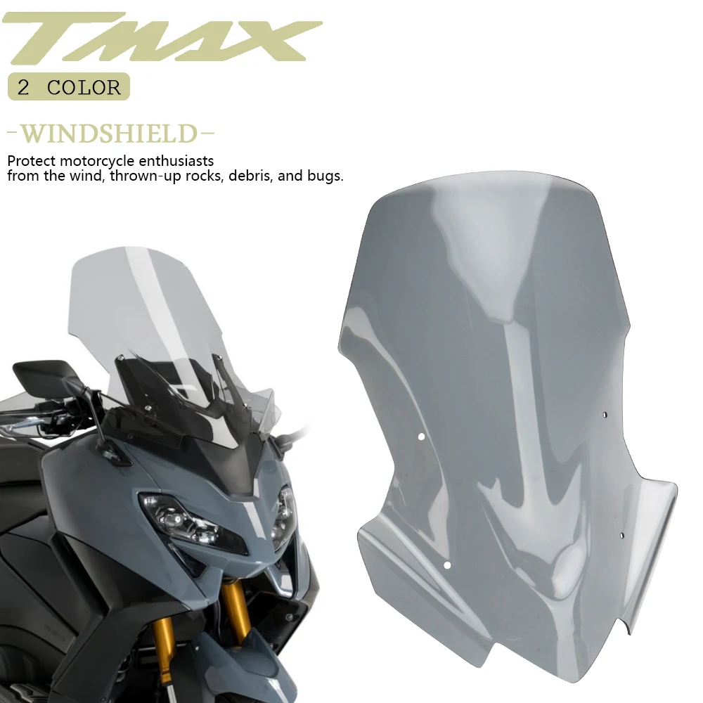 

For Yamaha T-MAX560 TMAX560 T-MAX 560 2022 2023 2024 Motorcycle Windshield Wind Screen Shield Deflector Protector Windscreen