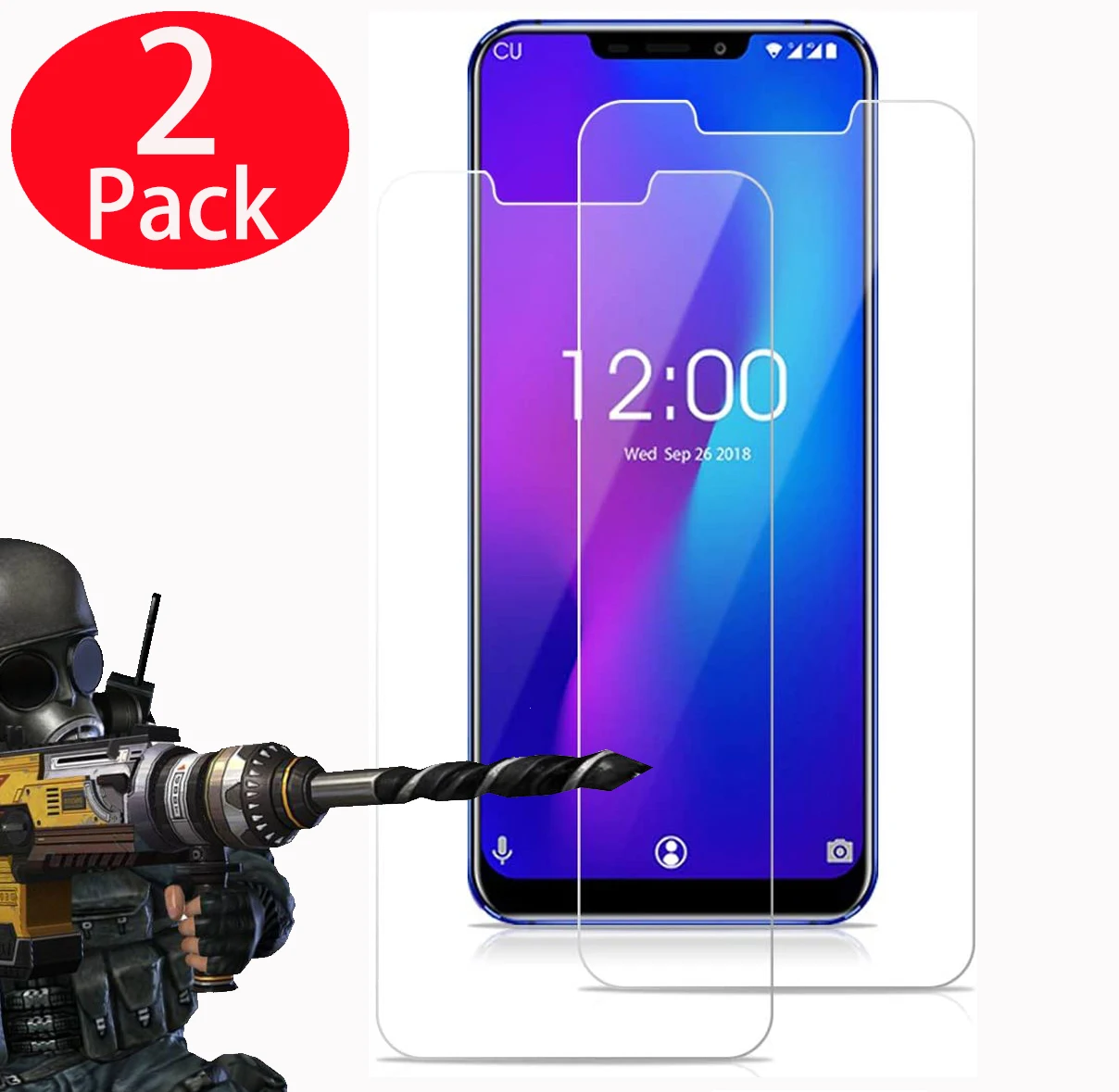 2Pcs Tempered Glass Screen Protector For Oukitel C12 C13 C16 C17 C19 C21 C22 K8 K12 K4000 K8000 U18 U23 Y1000 Y4800 Pro Plus |