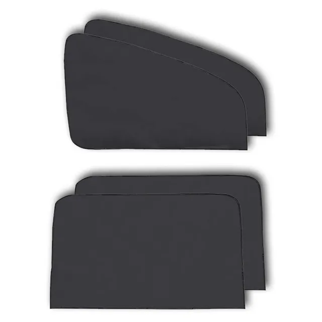 Car Sunshade Universal Magnetic Mesh Curtain Breathable And Anti-direct Sun Car Window Curtain Cover 4Pcs