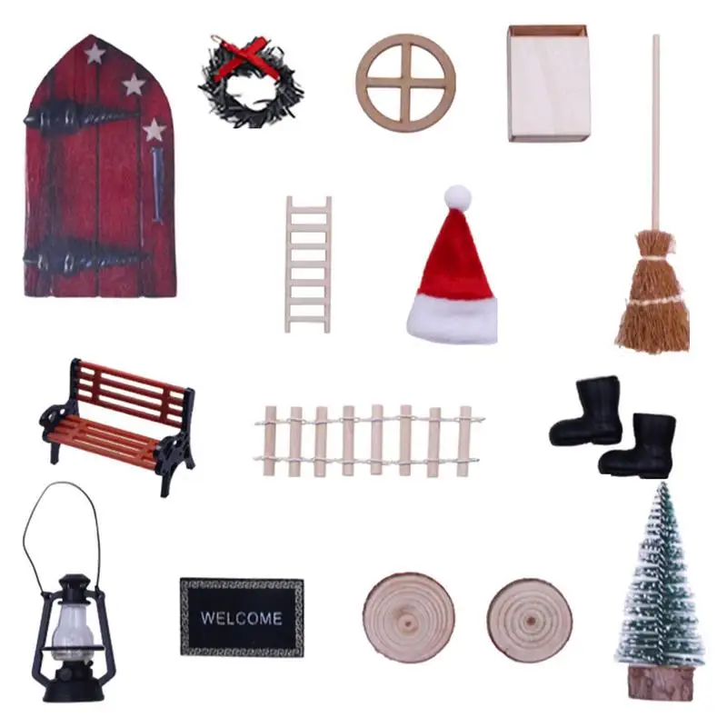 

Fairy Garden Kit Miniature Fairy Garden Christmas Miniature Figurines Free Combination For Toy Room Glass Container Miniature