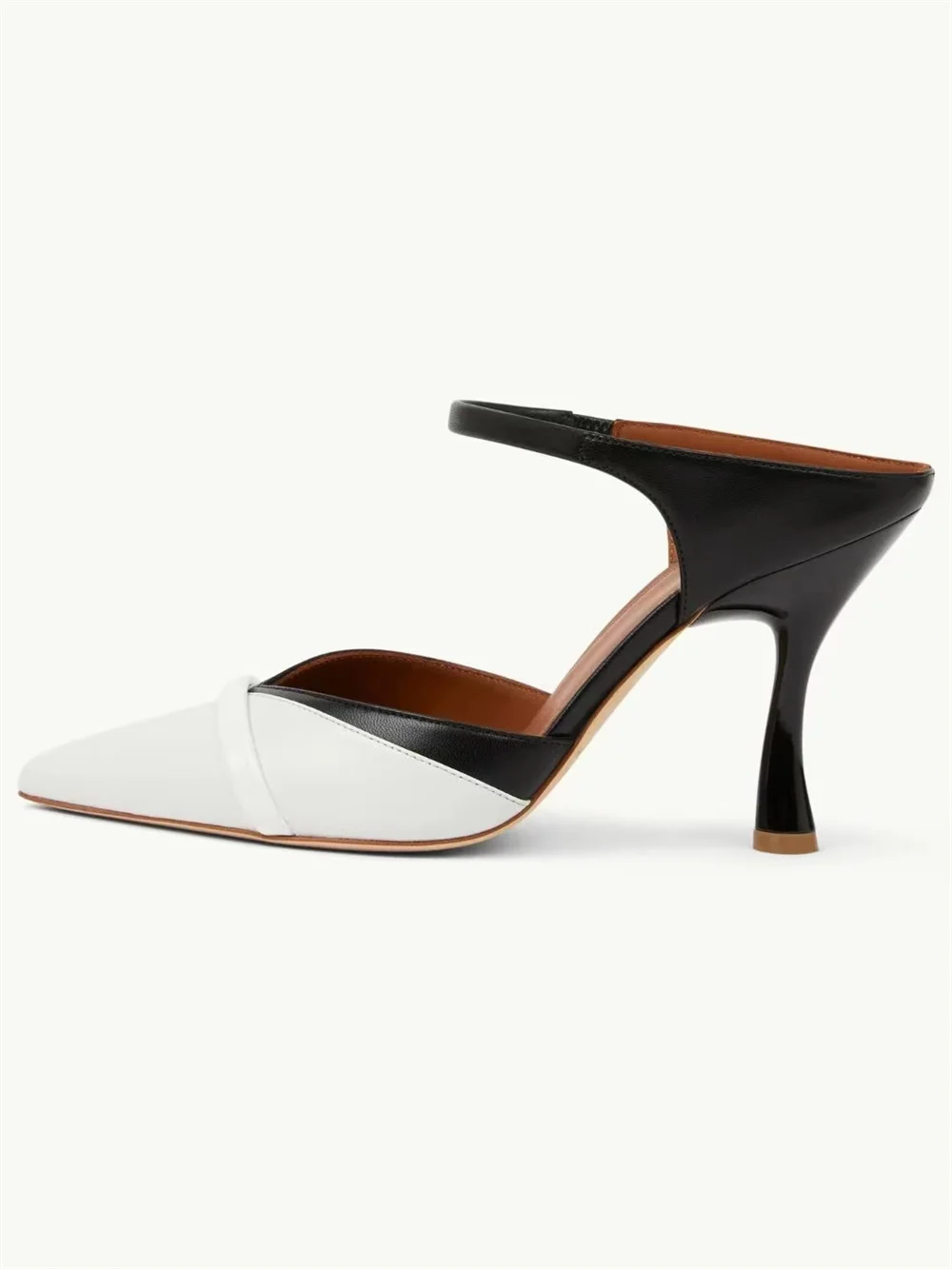 

Новинка лета 2023, стильные женские модные сандалии на высоком каблуке-шпильке с острым носком, сандалии с соединением Baotou