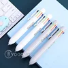 M&G 2Pcs Multicolor Pens 8-in-1 Retractable Ballpoint Pens,8 Colors Transparent Barrel Ballpoint Pen for Office School Supplies 4