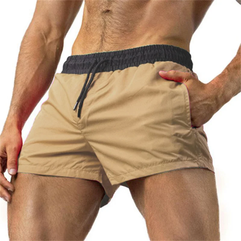 Shorts esportivos de secagem rápida sem forro, moletom leve, boxers com cinto elástico, ginástica fitness, calções de praia, verão, novo, 2022