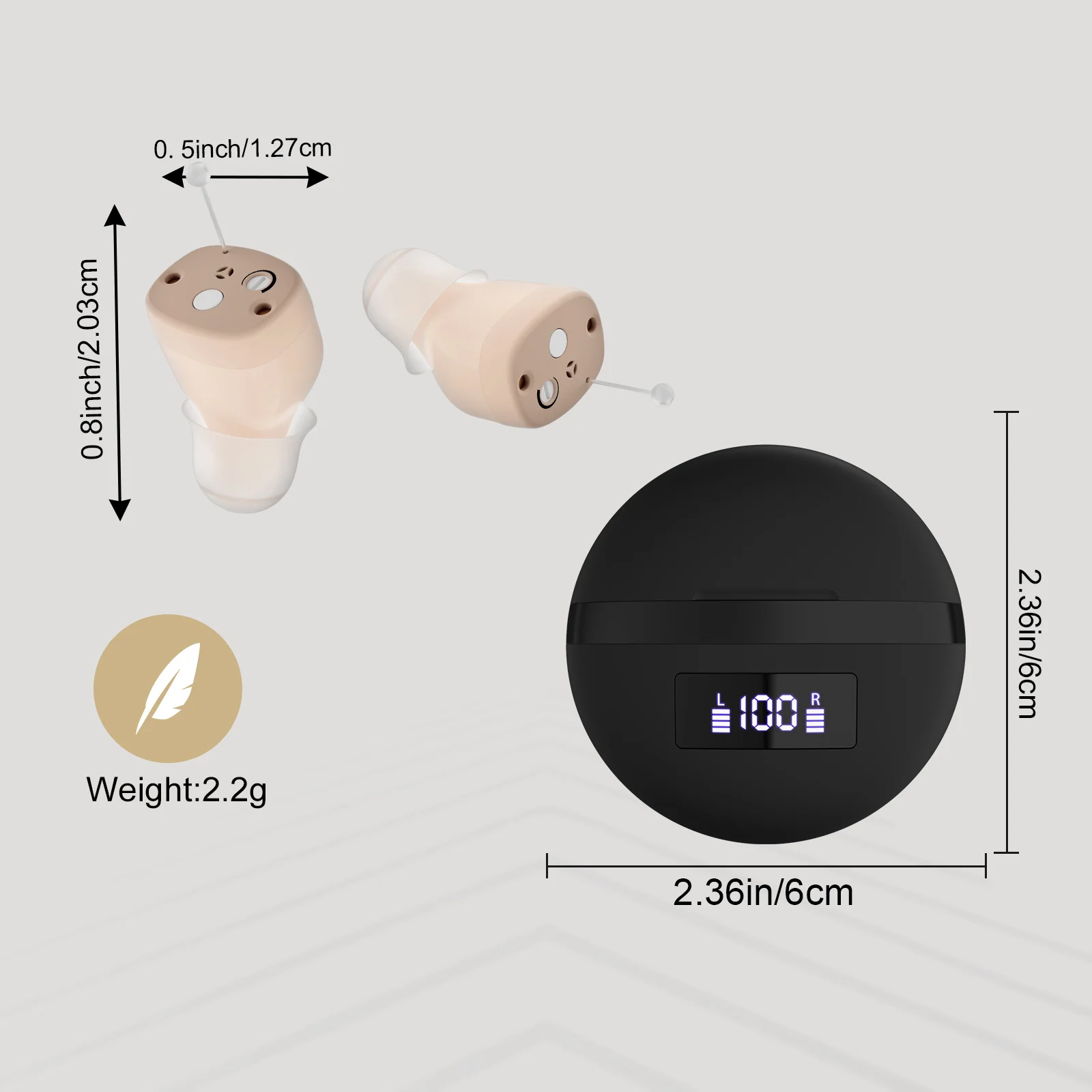 Dual-Ear Comfort Sound Amplification Earbuds