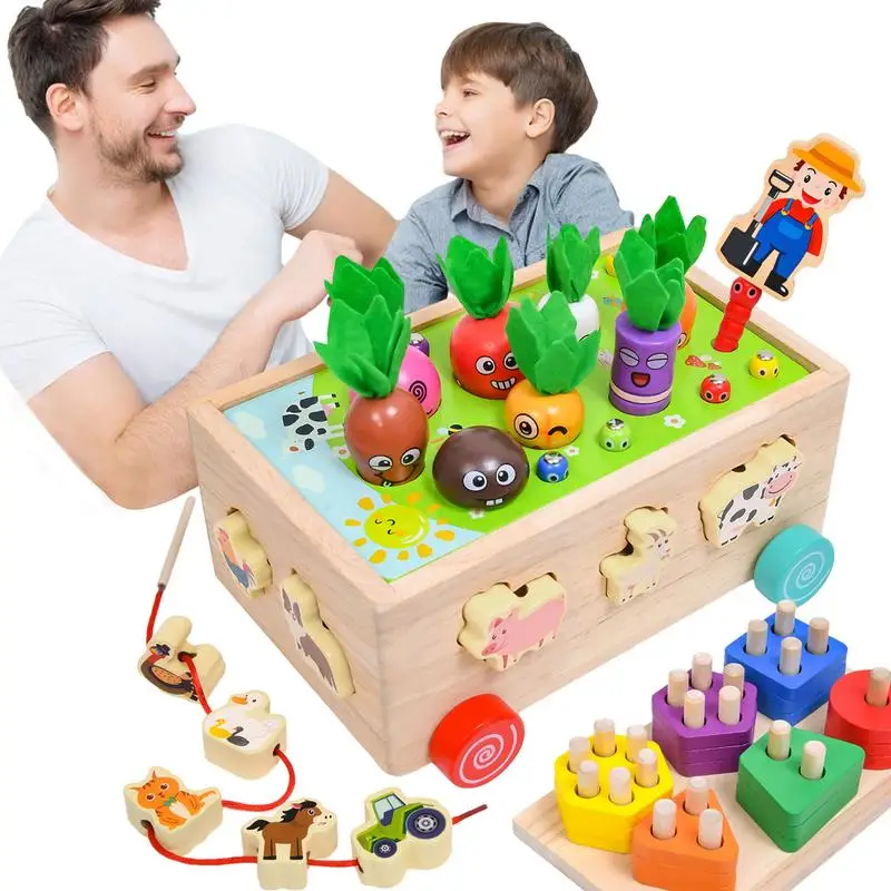 

Montessori Farm Toys Montessori Carrot Harvest Children Toy Pre-Kindergarten Toys To Exercise Critical Thinking For Interaction