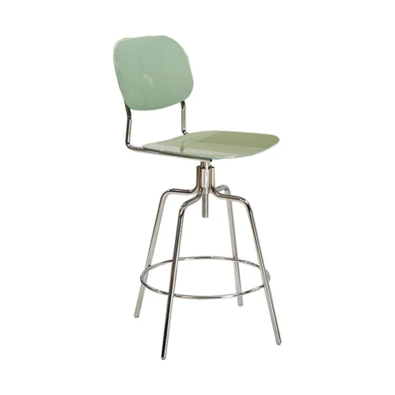 Bar Chairs Modern And Minimalist Household Nordic Light Luxury Chairs High Legged Personalized White Instagram Bar Leisure Chair