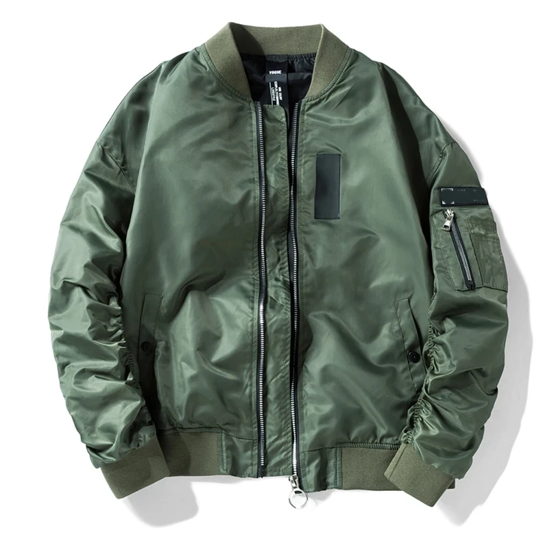 Ma1 Spring Bomber Jacket Men Plus Size Padded Pilot Baseball Coat Male Military Streetwear Warm Branded Clothing Parka Winter