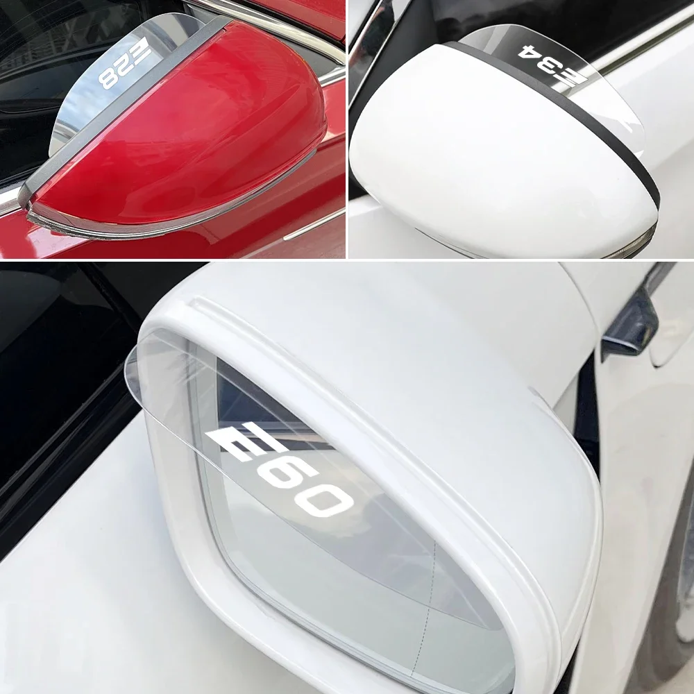 Car Rearview Mirror Rainproof Eyebrow Auto Accessories For BMW E46 E90 E36 E60 E30 E39 E92 E34 E87 E70 E91 E53 E83 E61 E28 E62
