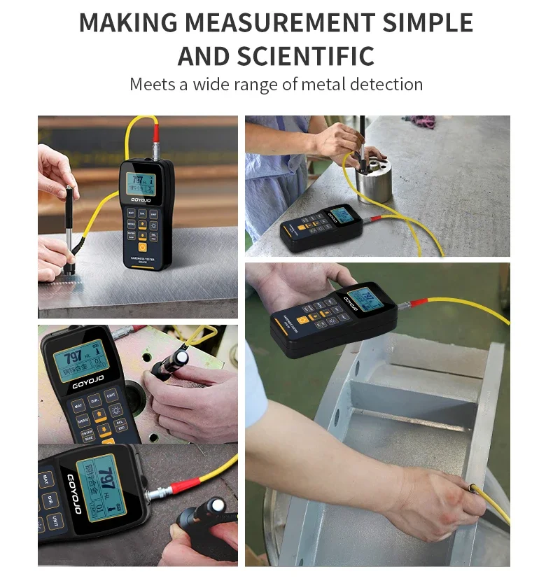 Leeb Hardness Tester HRC with Calibration Block 170-960HLD Rebound Meter Duromet