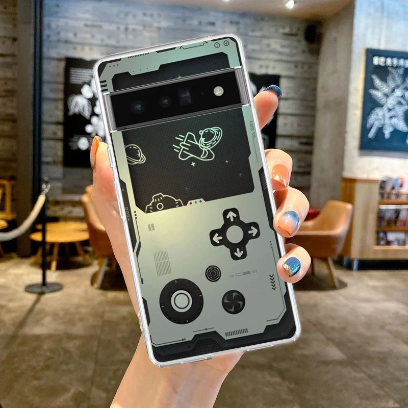 Retro Camera Radio Cassette Design Soft TPU Clear Phone Case
