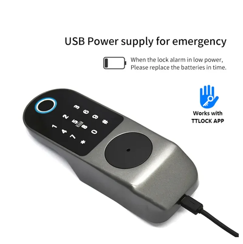 Tuya App Smart Lock Double Side Fingerprint Lock Waterproof Security Home Digital Password RFID Keyless Entry Door smart door lock smart lock electronic lock fingerprint door lock