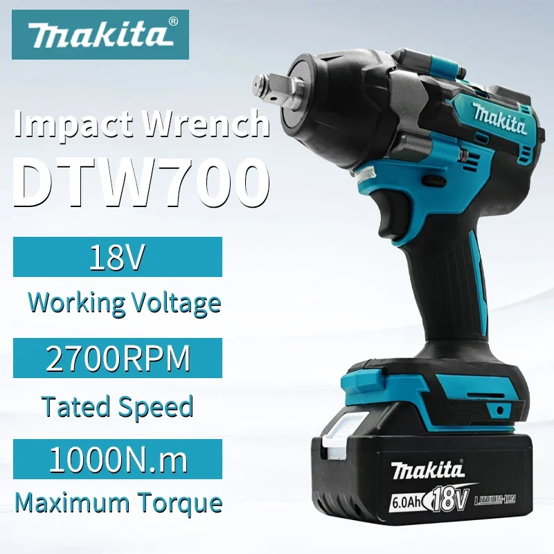 akita DTW1004Z DTW1004Z Clé à Chocs sans Fil 1050 N 18 V Nobre d’accus fournis 0 Li-ION
