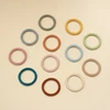 1Pcs Silicone Baby Teether Health Care Molar Toy Food Grade Toddler Nursing Teething Ring Chewing Toys BPA Free Baby Accessories 2