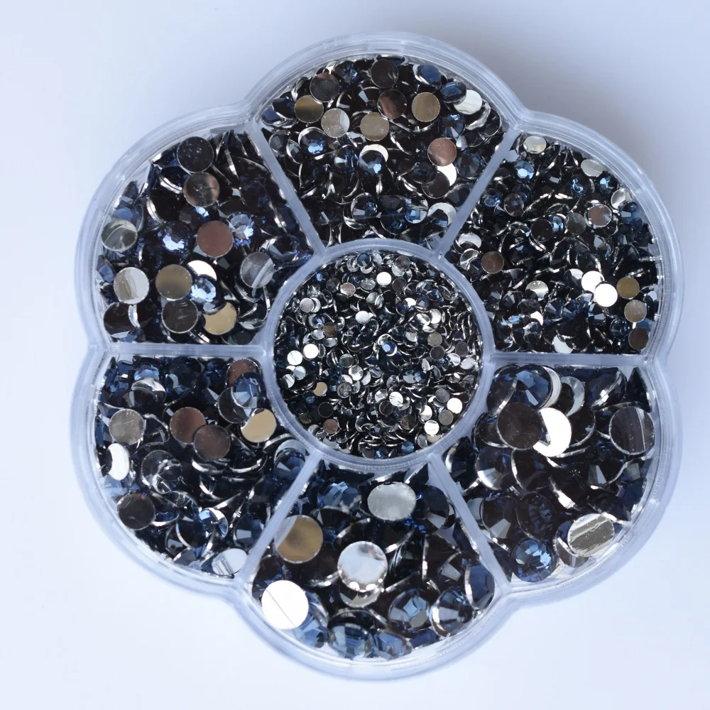 Premium Resin Round Flatback Rhinestones - 5000pcs Crystal Gems for Jewelry and 3D Decorative Crafts