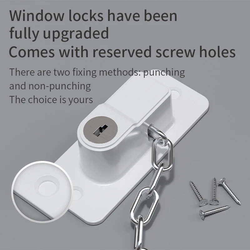 Baby Safety Lock Child Protection Refrigerator/Window Children Security Lock cabinet lock child lock safety lock refrigerator lock refrigerator door lock door window lock For Kids Cabinet With Keys Adjustable chain