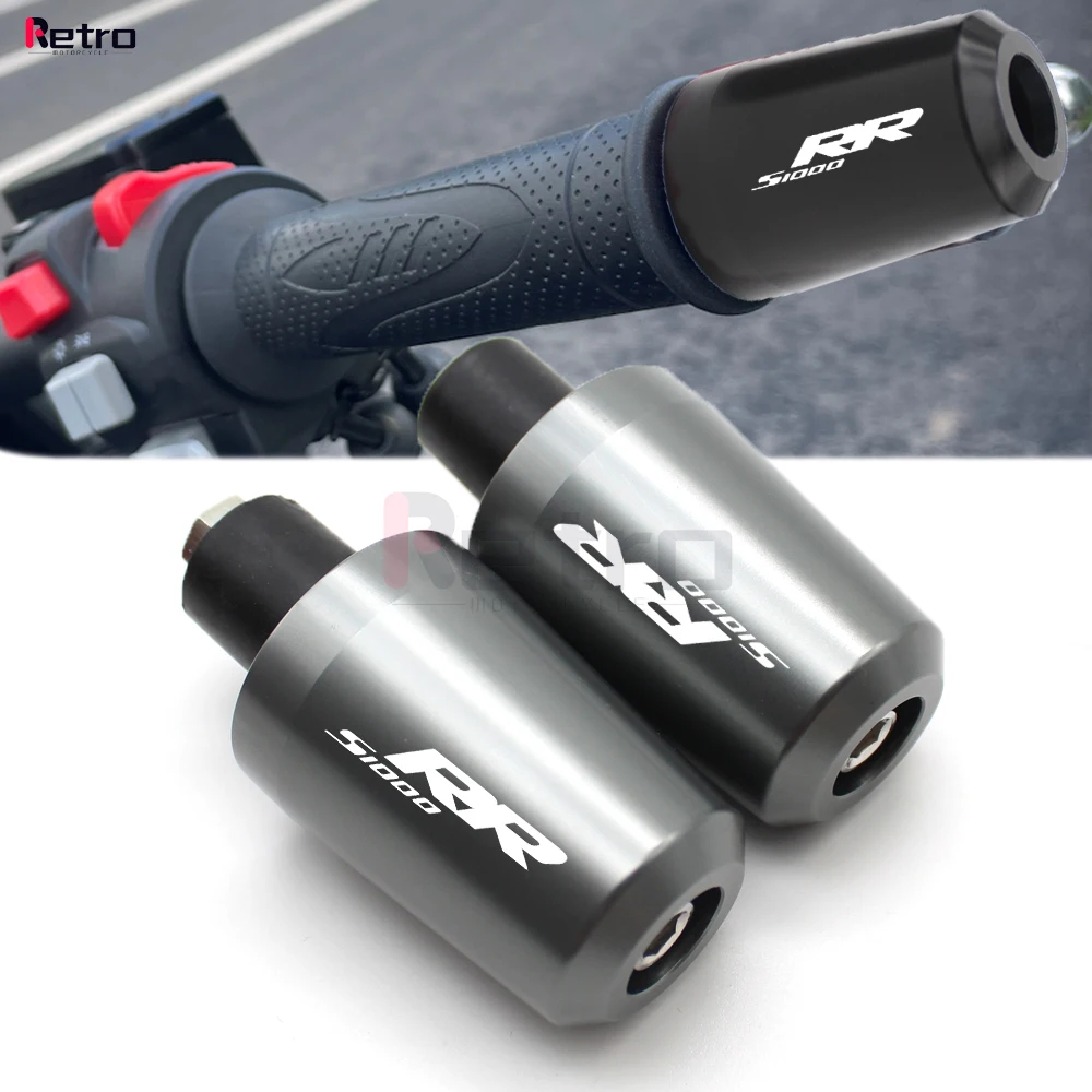 

Universal Motorcycle 7/8"22MM Handlebar Grip Ends Counterweight Handle Bar End Cap Plug Slider For BMW S1000RR S1000 RR