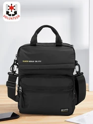 Volunteer Shoulder Bag for Men 2023 New Fashion Multi-pocket High Quality Light Weight Oxford Cloth Casual Crossbody Bag 1801-10