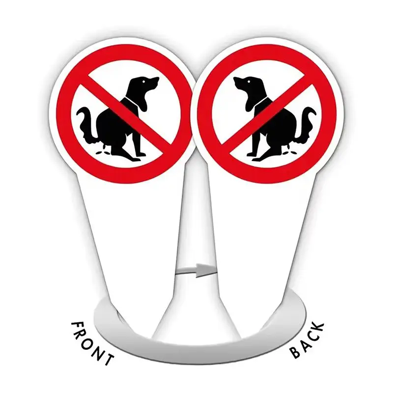강아지 배변 금지 플라스틱 표지판, 배변 방지 경고 표지판, 정원 말뚝 표지판, 야외 방수 경고 표지판, 반려동물 주인을 위한 오염 방지 경고 표지판