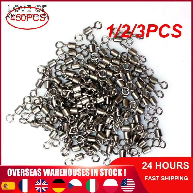 

1/2/3PCS orFishing Barrel Bearing Rolling Swivel with Box Solid Ring Lure Connector Carp Fishing Tackle Accessories Fish Tool