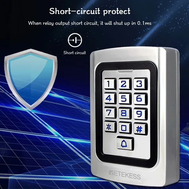 RETEKESS T-AC04 RFID Door Access Control System Garage Keypad IP68 Waterproof Metal Case With 2000 Users For Warehouse Home 6
