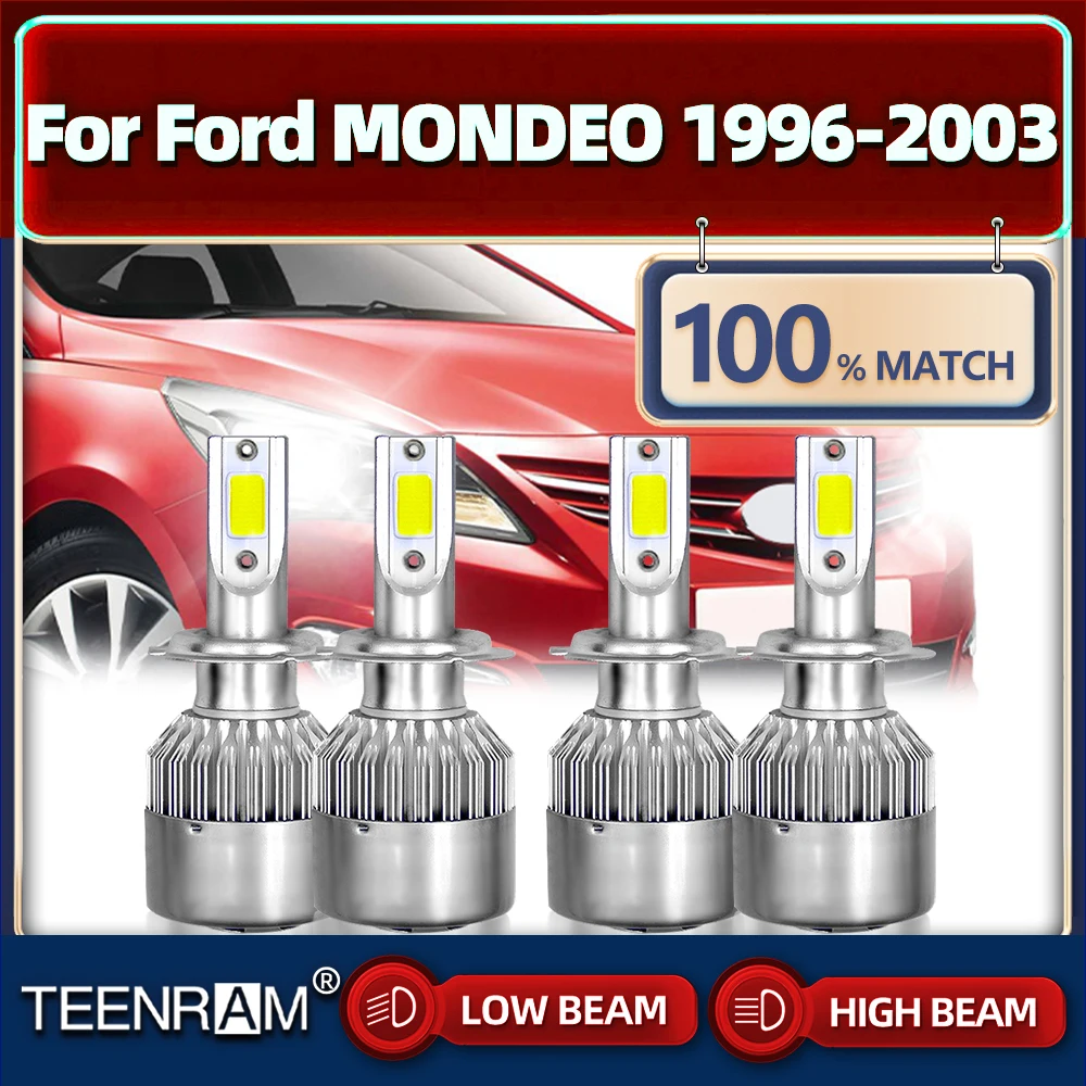 

240W Led Lamp 40000LM Car Lights High Low Beam Led Headlight Bulbs 12V For Ford MONDEO 1996 1997 1998 1999 2000 2001 2002 2003