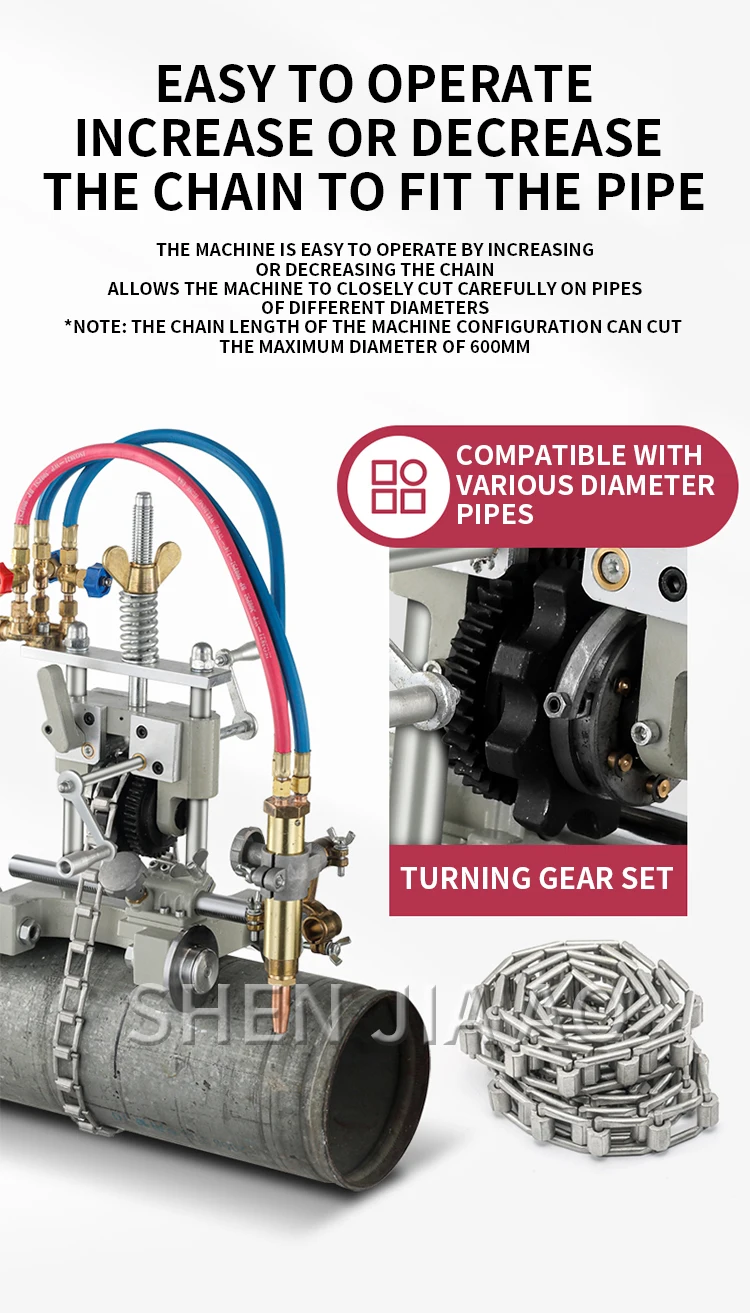 CG2-11G (Y) Manual Hand Gas Pipe Cutting Cutter Machine Flame Cutting machine Ga