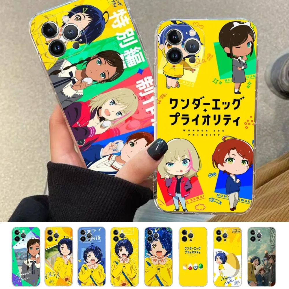 Wonder Egg Priority Phone Case Per Iphone 15 14 11 12 13 Mini Pro Xs Max Cover 6 7 8 Plus X Xr Se 2020 Funda Shell