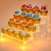 1-5 Tier Iridescent Acrylic Display Risers Stand Shelf for Figures Collectibles Cupcakes Perfumes Jewel Decorating & Organizing 4