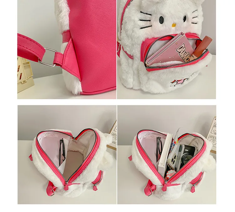 Kawaii Cartoon Hello Kitty Soft Backpack