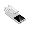 30000mAh Power Bank 66W Super Fast Charging PowerBank for iPhone 16 Samsung Xiaomi Mi Portable Charger Built in Cable Poverbank 6