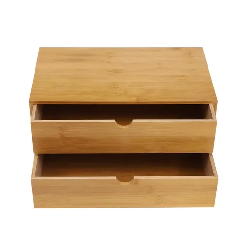 Bamboo desktop storage – office supply organization