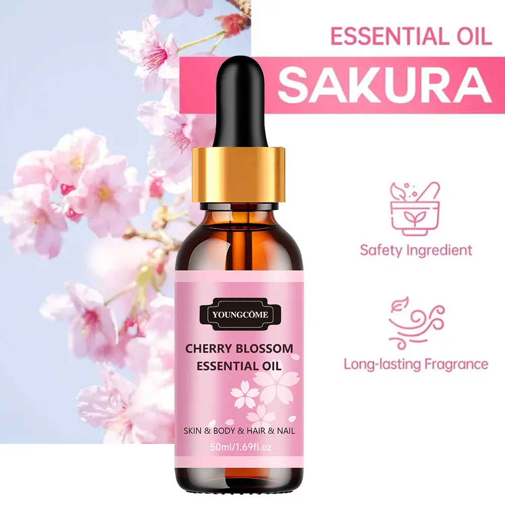 Hair Oil Hair Essence Oil Natural Cherry Blossom Essential Repairs Damaged Hair Improves Quality Moisturizes