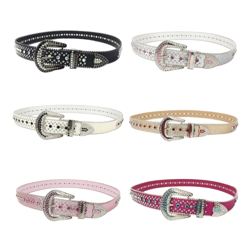 

Bling Bling Cowboy Cowgirl Waist Belt Jeans Skirt Full Belt for Teens