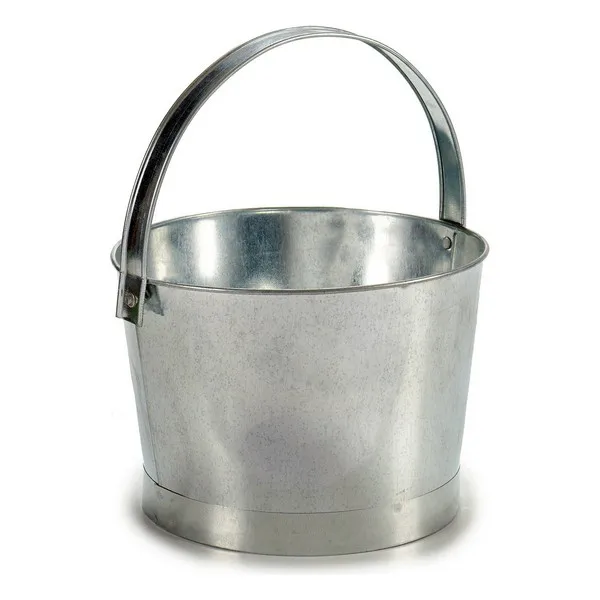 Bucket Silver Zinc (25 x 16 5 26 cm) | Дом и сад