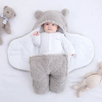 Newborn Ultra-Soft Fluffy Unisex Blankets Plush Swaddle Wrap 
