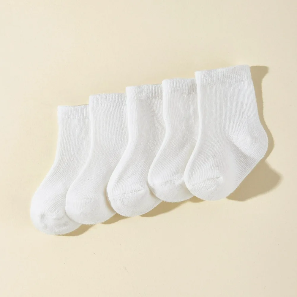 5Pair/lot Newborn Baby Children Cotton Socks Fashion White for 0-2 Years Kids Spring Autumn Baby Boys and Girls Boat Socks cotton socks kids socks baby socks girls socks