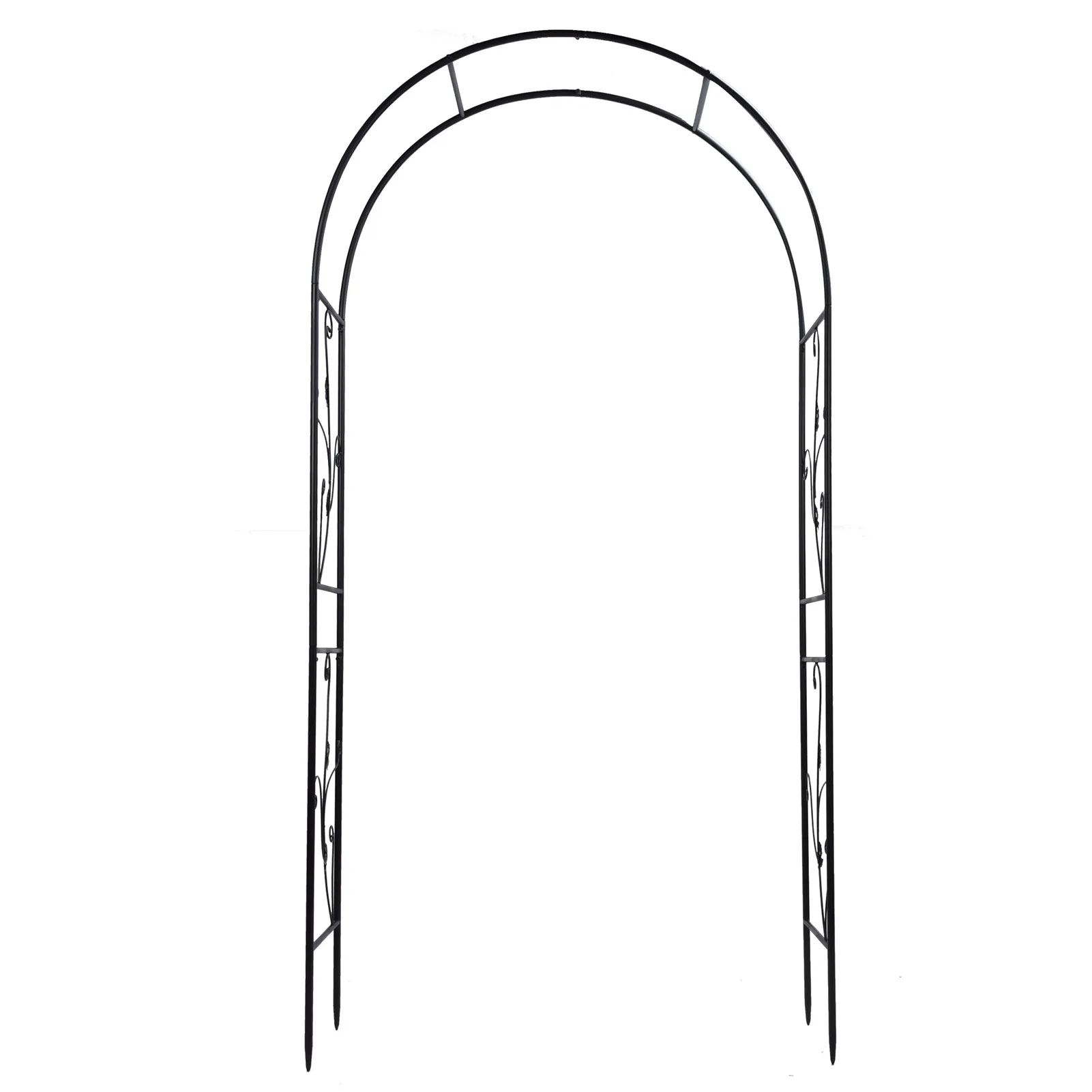 Climbing Plant Support Climbing Plants Arch Outdoor Garden Arch Plant Frame Support Rack Lawn Backyard Decoration Black