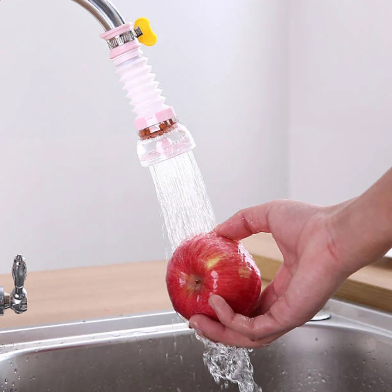 360&deg; Rotating Faucet Booster Shower Kitchen Sink Faucet Extender Water Filter Tap Head Nozzle Activated Carbon Water Purifier