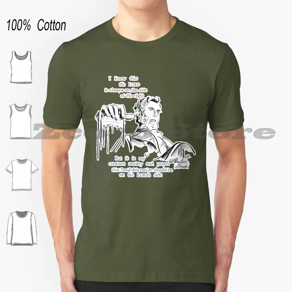 Lincoln Quote-The Nation T-Shirt 100% Cotone Uomo Donna Modello Personalizzato Abraham Lincoln President Lincoln Memorial