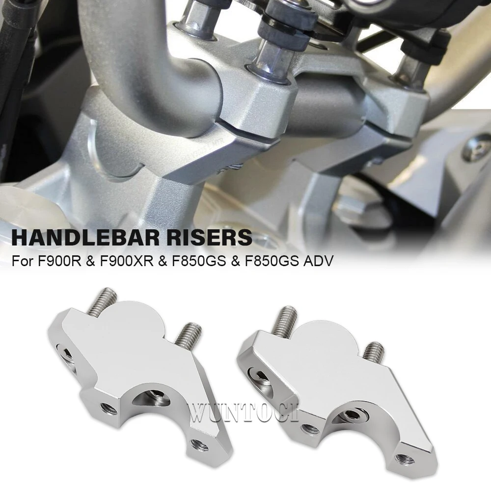 For F900R F900XR 28mm Handlebar Risers With Offset Height Adapter For